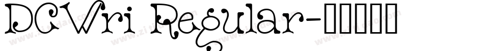 DCWri Regular字体转换